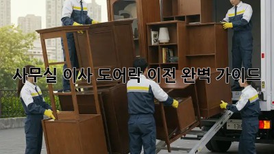 사무실 이사? 도어락 이전 완벽 가이드!